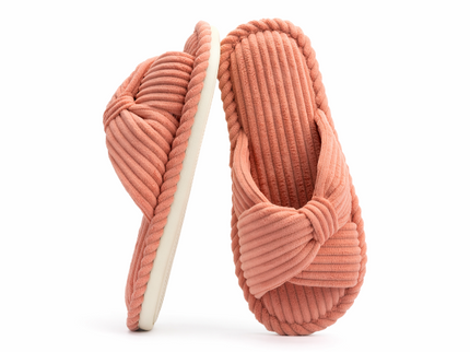 BOWDY Terracotta dunne zolen pantoffels