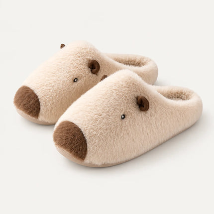 Cappy Plush Capybara House Slippers