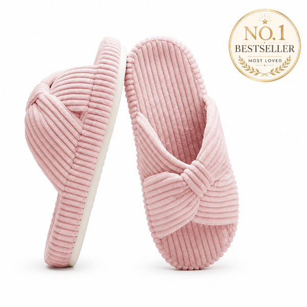 HODY Bowknot Memory Foam Slippers