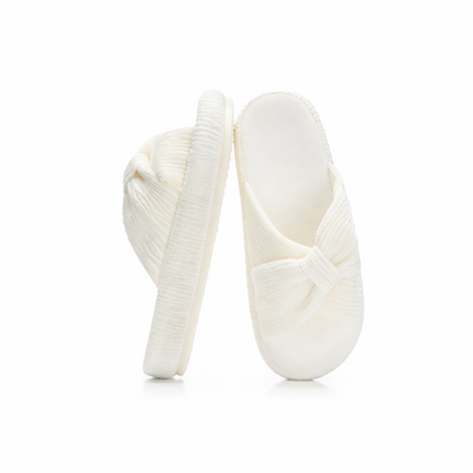 Luxurious Pearl Velvet Slippers