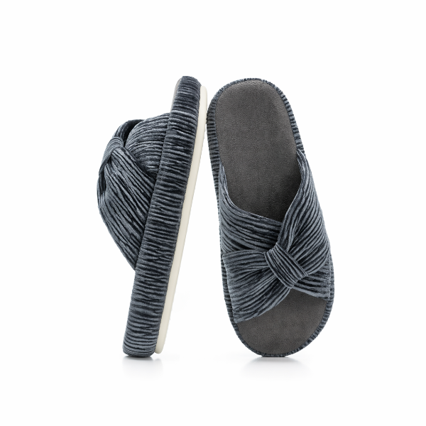 HODY - Brooklyn Grey Memory Foam Slippers