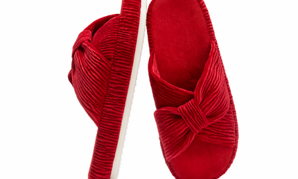 Pantuflas HODY de espuma viscoelástica carmesí