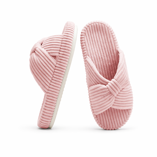 HODY - Chaussons Peony Pink en mousse à mémoire de forme