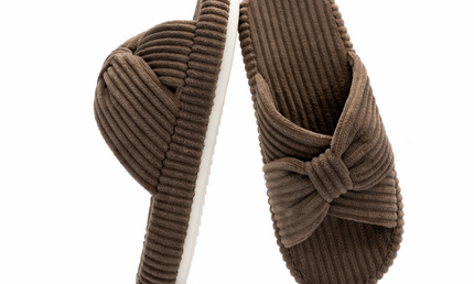 Pantuflas HODY de espuma viscoelástica con café
