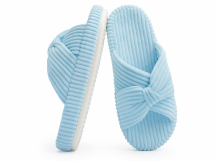 HODY - Babyblå Memory Foam Tøfler