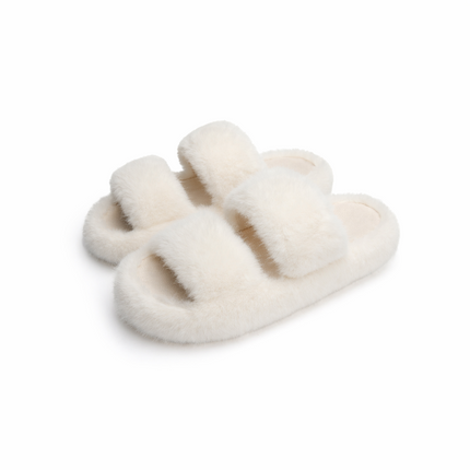 Hush Furry Indoor Open Toe Slippers