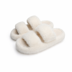 Hush Furry Indoor Open Toe Slippers