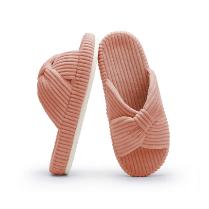 Chaussons HODY à nœud papillon en mousse à mémoire de forme