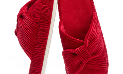 Pantuflas HODY de espuma viscoelástica carmesí
