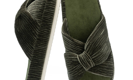 Pantuflas HODY de espuma viscoelástica champagne oliva