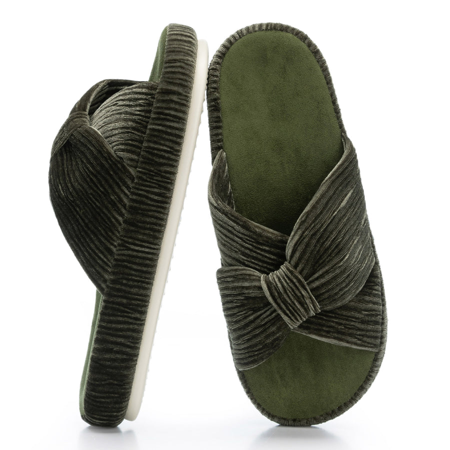 HODY - Champagne Olive Memory Foam Slippers