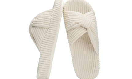 HODY - Pantuflas de espuma viscoelástica Nube de vainilla (edición con soporte para el arco)