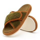 Olive Green and Caramel Brown