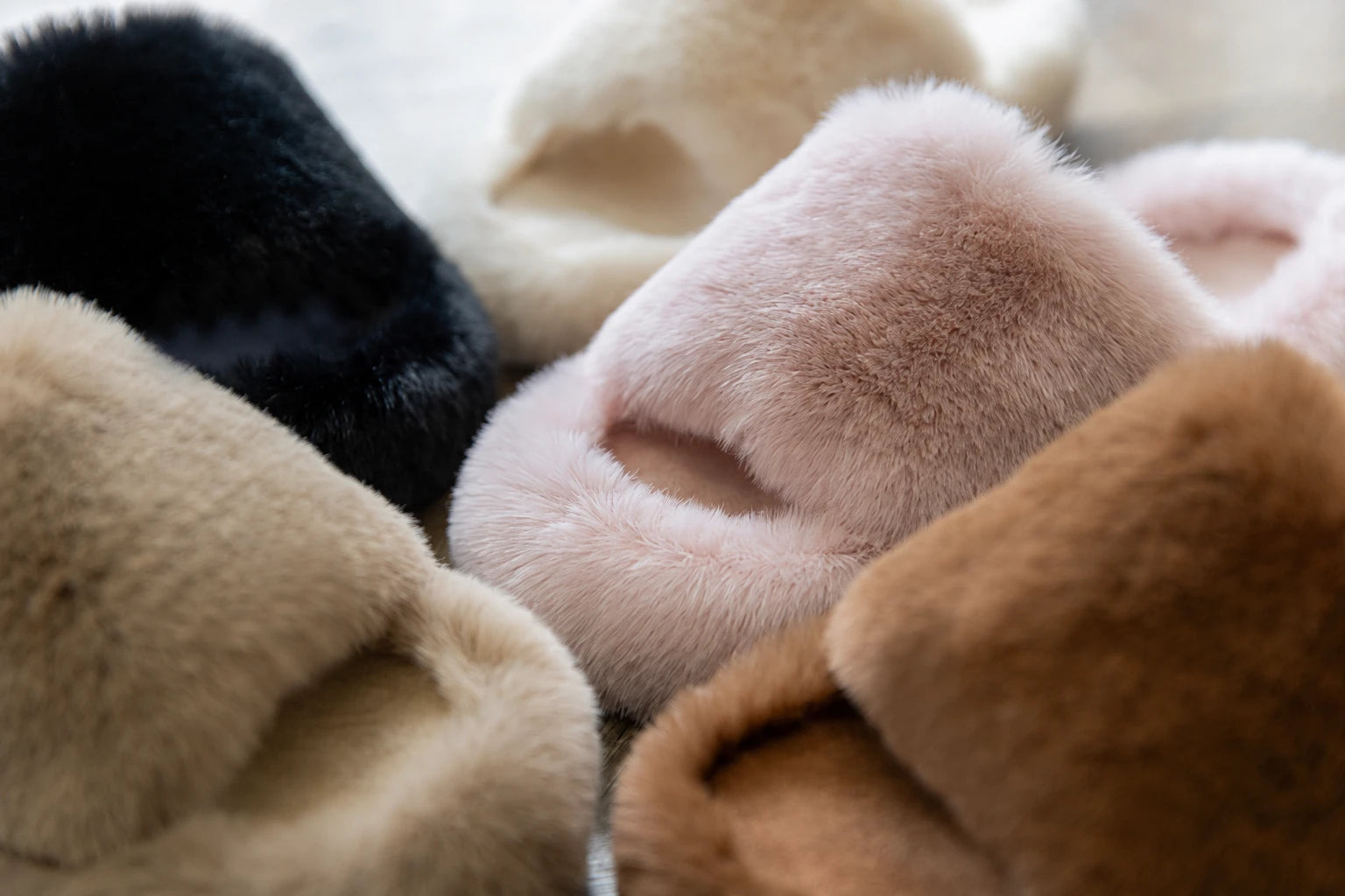 Woman relaxing at home in Chantomoo slippers