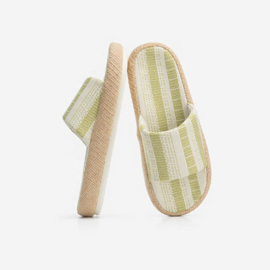 Horizon - Chaussons rembourrés crème sauge