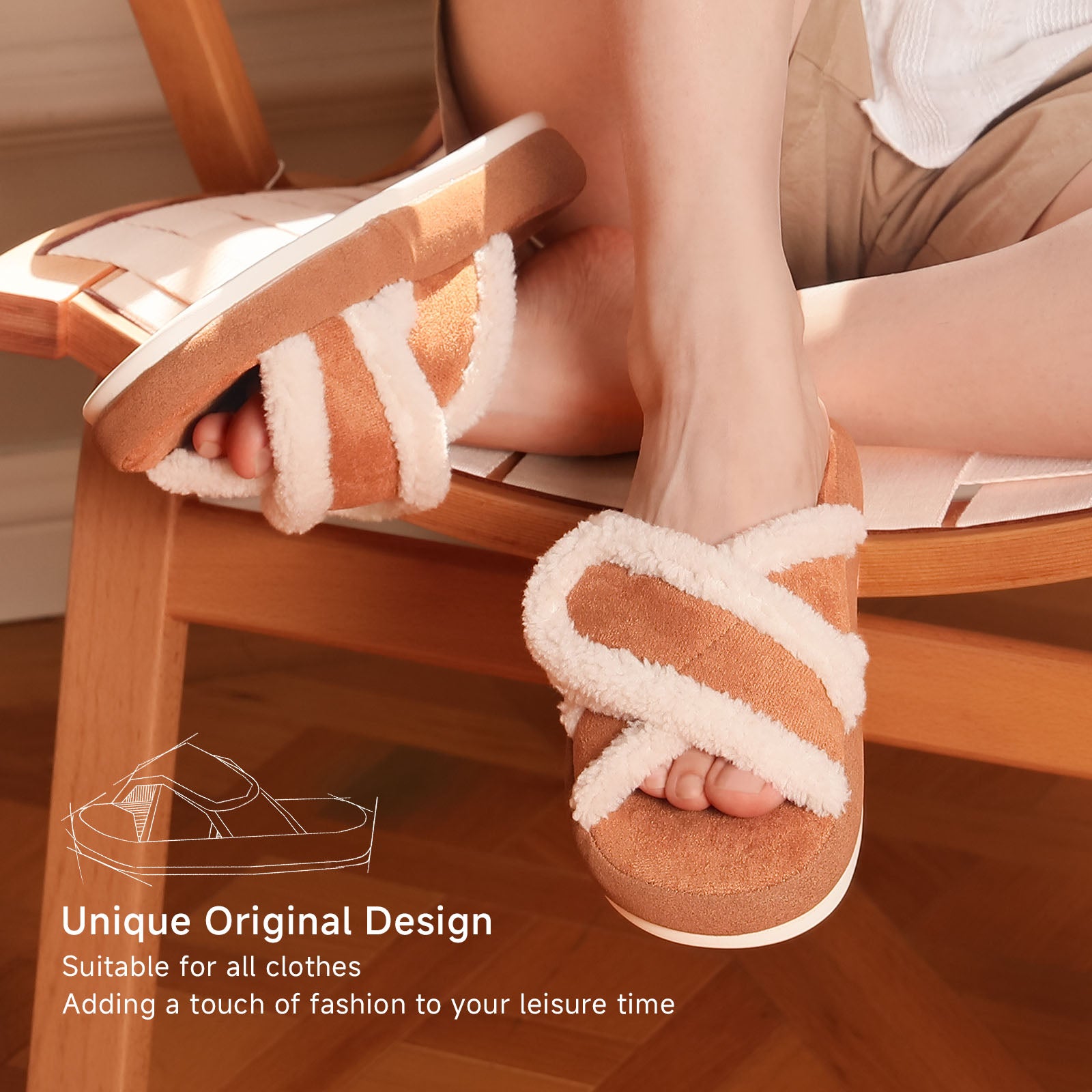 Meadow Hearth Adjustable Slippers