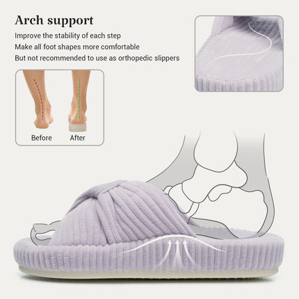HODY - Lilac Memory Foam Slippers