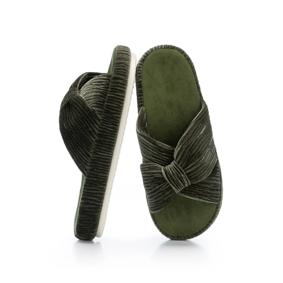 HODY - Champagne Olive Memory Foam Slippers