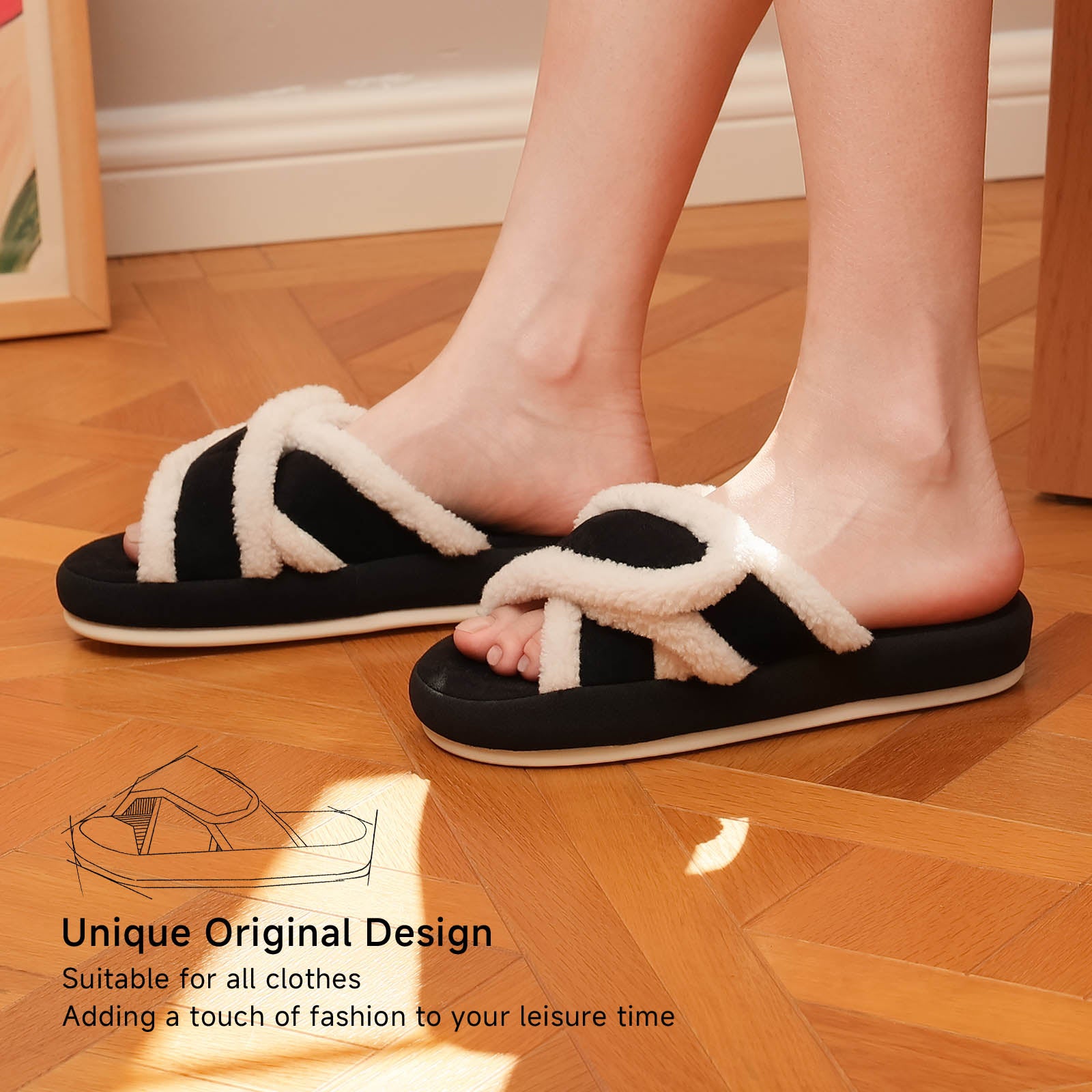 Meadow Ink Adjustable Slippers