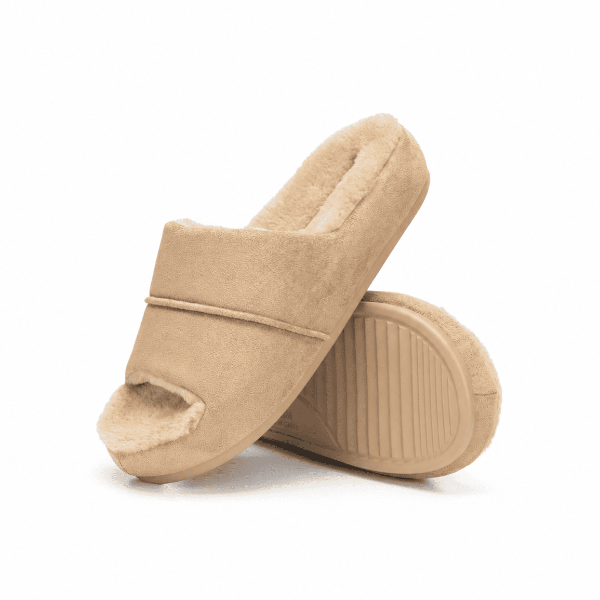 SoftLoft Open-Toe Platform Slippers
