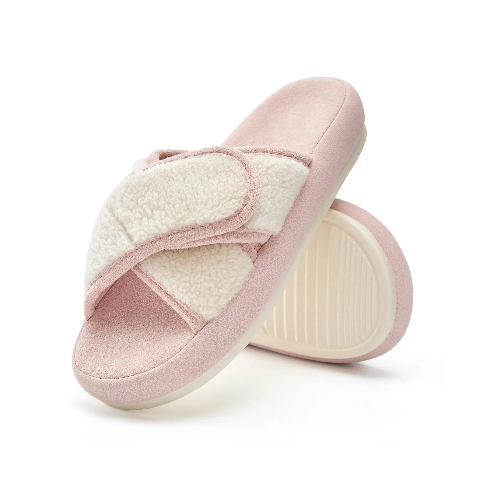 Sunday – Verstellbare Hausschuhe Pink Macaron