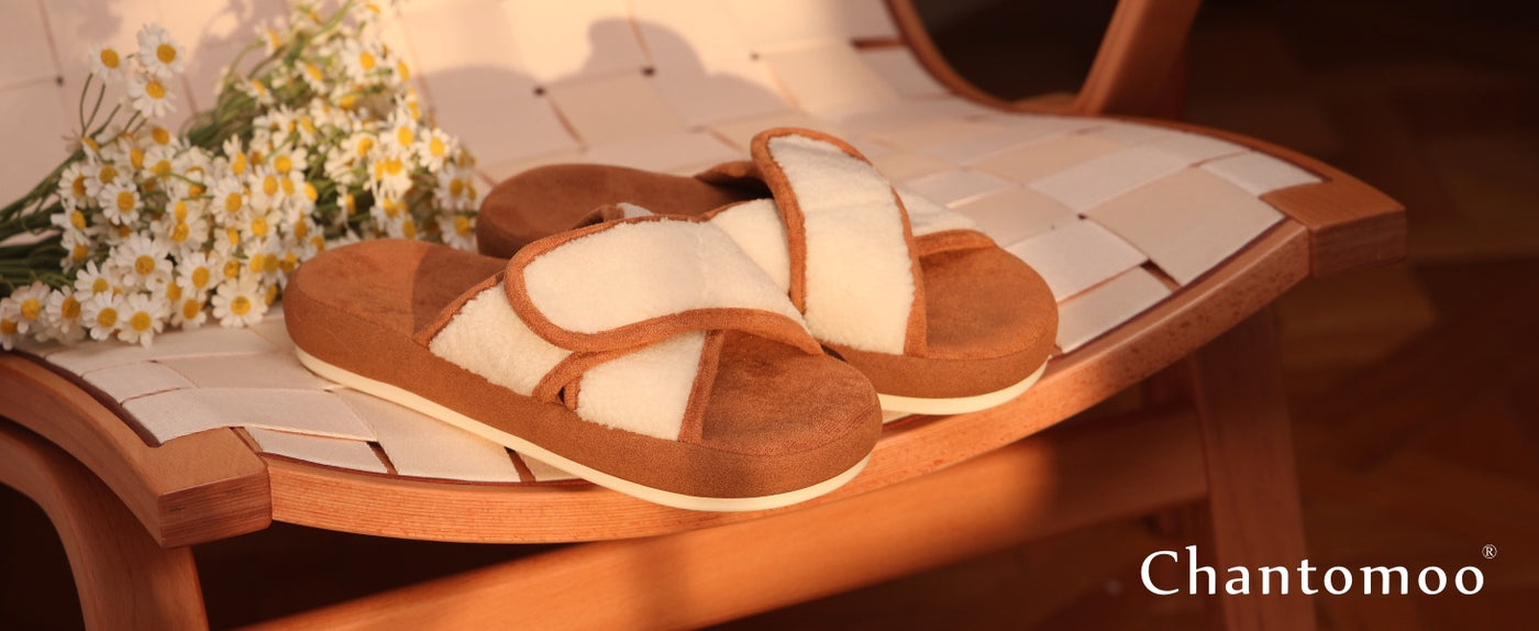Chantomoo designer slippers at home