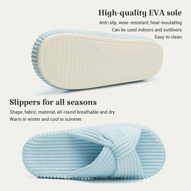 HODY - Pantofole in Memory Foam Azzurro Baby