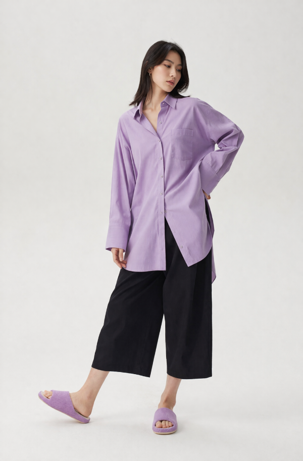 Scallop - Heather Purple-pantoffels met zachte zool