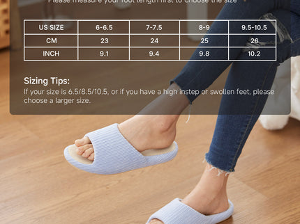 Scallop - Zacht Blauw Zachte Zool Pantoffels