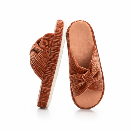 Luxurious Pearl Velvet Slippers