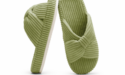 HODY - Avocado Memory-Schaum Hausschuhe