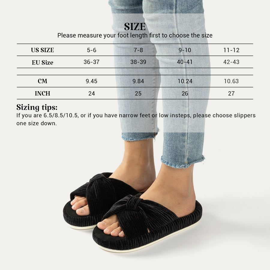 HODY - Pantuflas Black Diamond con espuma viscoelástica