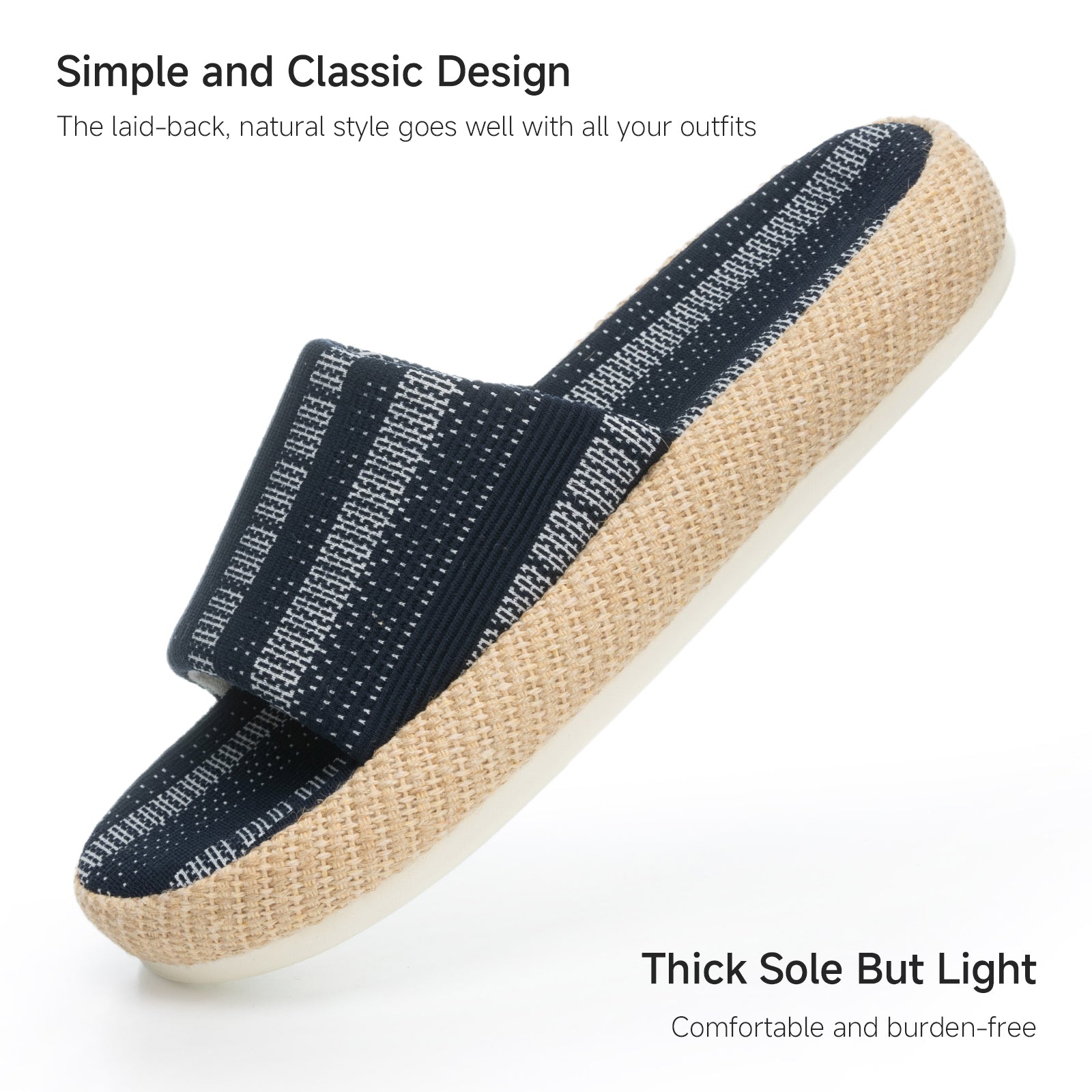 Horizon - Chaussons rembourrés océan profond