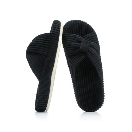 HODY - Chaussons en mousse à mémoire de forme Onyx nocturne (édition avec soutien de la voûte plantaire)