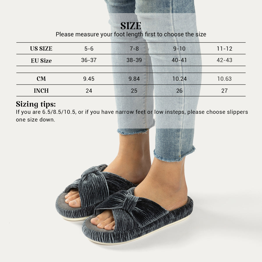 HODY - Brooklyn Grey Memory Foam Slippers