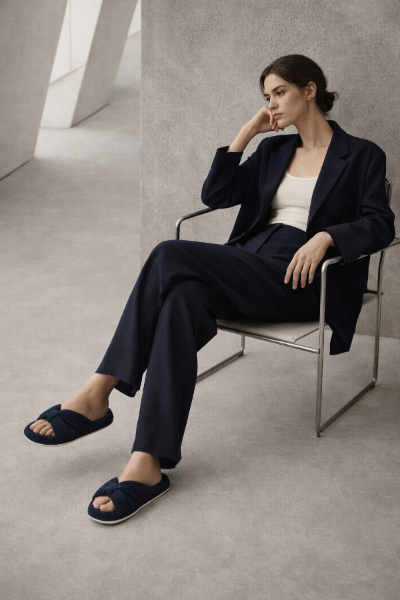 HODY - Oxford Blue Memory Foam Slippers