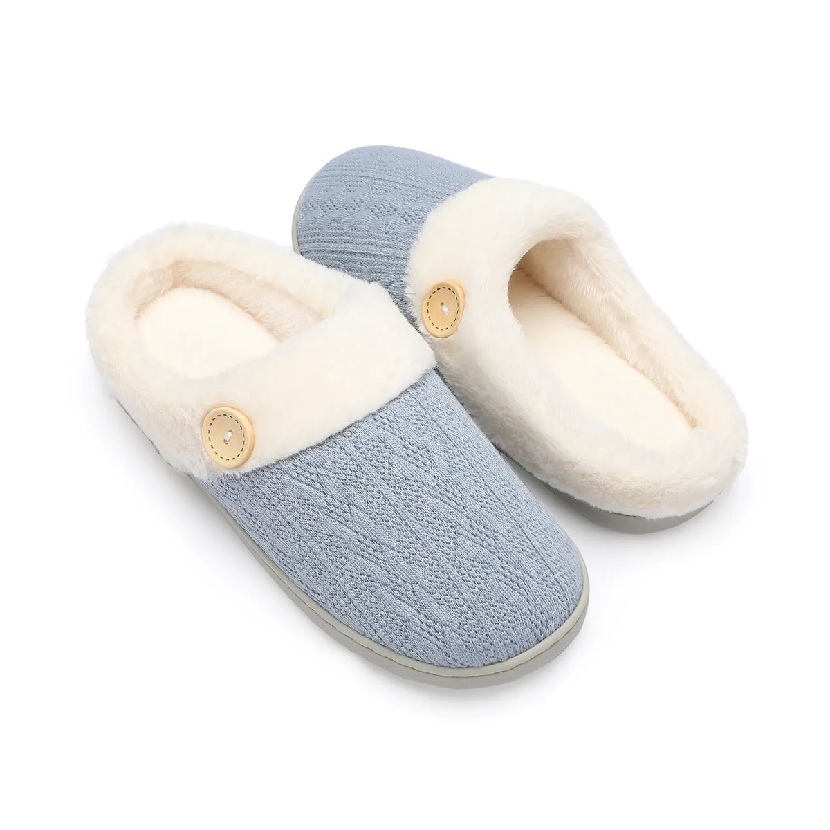 BUTTON Blu nebbia