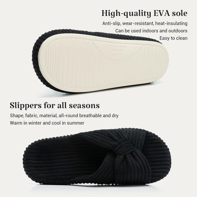 HODY - Pantuflas de Espuma Viscoelástica Ónix Medianoche (Edición con Soporte para el Arco)