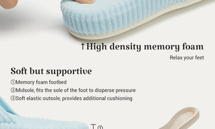 HODY Memory Foam Slippers (Supportive Arch Edition)