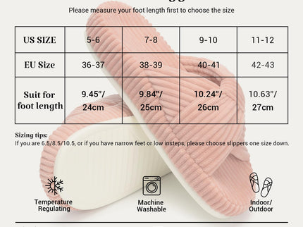 HODY - Rose Sorbet Memory Foam-tofflor (Stödjande Bågedition)