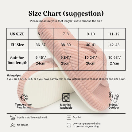 HODY - Rose Sorbet Memory Foam Slippers (Supportive Arch Edition)