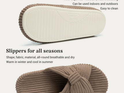 HODY - Hasselnøtt Latte Memory Foam Tøfler (Støttende Bueutgave)