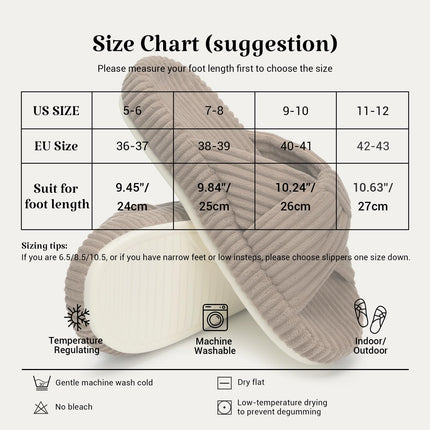HODY - Hazelnut Latte Memory Foam Slippers (Supportive Arch Edition)