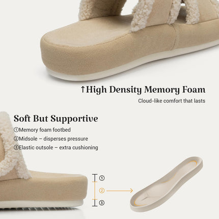 Blush Cloud Adjustable Arch Support Slippers