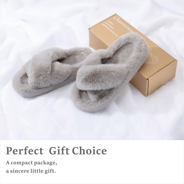 Mira Plush Platform Slippers