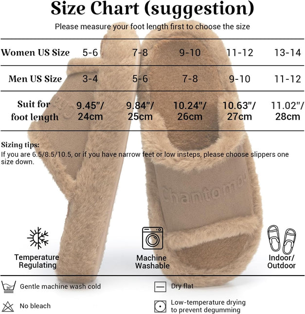 PlushVale Open-Toe Platform Slippers