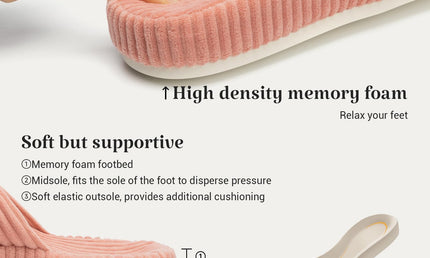 HODY - Rose Sorbet Memory Foam tøfler (Støttende Bueutgave)