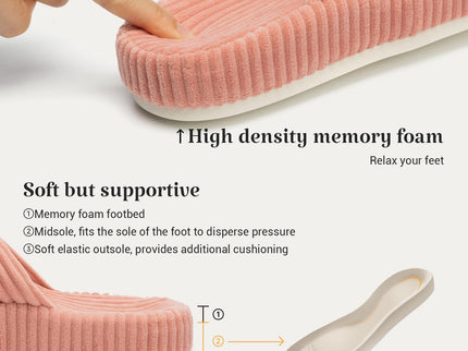 HODY - Rose Sorbet Memory Foam-tofflor (Stödjande Bågedition)