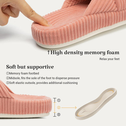 HODY - Rose Sorbet Memory Foam Slippers (Supportive Arch Edition)