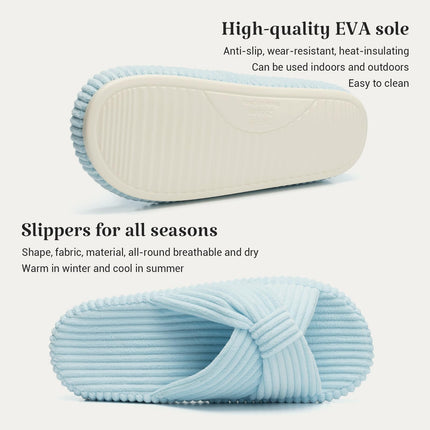 HODY - Blue Hydrangea Memory Foam Slippers (Supportive Arch Edition)